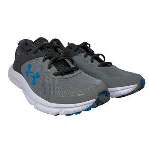Under Armour Charged Assert 10 Sneakers Boys Size Y6 Blue Gray New